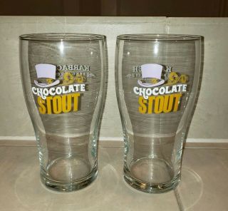 Karbach Brewing Co.  Chocolate Stout Set Of Two 16 Oz.  Pint Glass Houston Beer