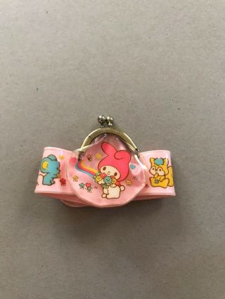Sanrio My Melody 1987 Bracelet Coin Purse Cute Collecters Item With Metal Clasp