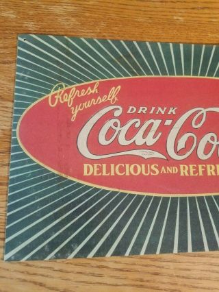 Vintage Rare 1923 Coca Cola General Store Display Sign Soda Pop Diner Rt 66 old 2