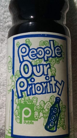 1980 Publix " People Our Priority " Rc Cola Commemorative 16 Oz Bottle