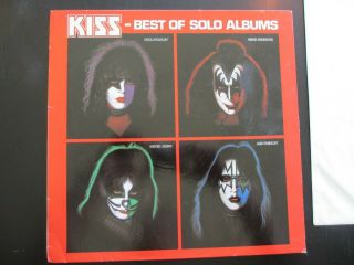 KISS - BEST OF THE SOLO ALBUMS LP 1980 GERMAN LOGO VINYL RECORD RARE 2 3