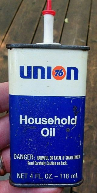 Vintage Union 76 Union Oil Company 4 Ounce Household Oil Can & Gun Oil Can