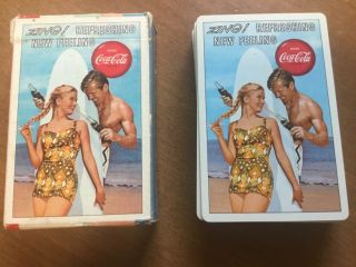 Tax Stamp Intact - Coca Cola “ Zing Refreshing Feeling " Playing Cards
