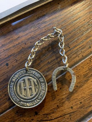 International Harvester Company Of America Vintage Advertising Key Chain Farm