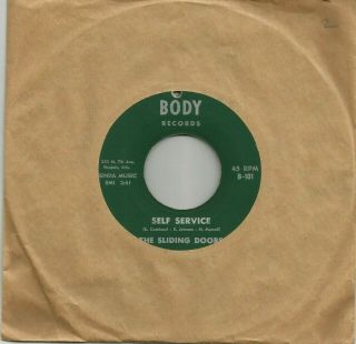 Rare Arizona Soul 45 By The Sliding Doors (eddie & Ernie) " Self Service " Body