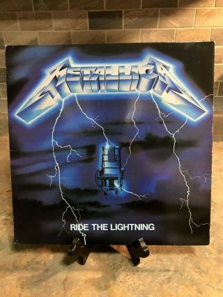 Metallica " Ride The Lightning " Megaforce Record/vinyl/memorabilia/pick/lp
