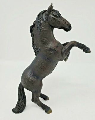 Schleich Retired 2005 Rearing Black Mustang 6 " Loose Horse Figure Wild America