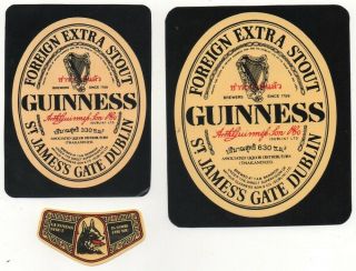 Old Beer Label/s - Worldwide - Guinness - Thailand