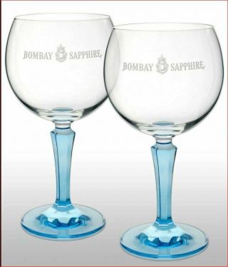 2 X Bombay Sapphire Gin Glasses Cristal - Make The Perfect G&t