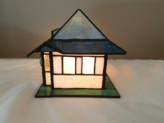 Century Classics Centuryville Stained Glass Train Station Collectible 4