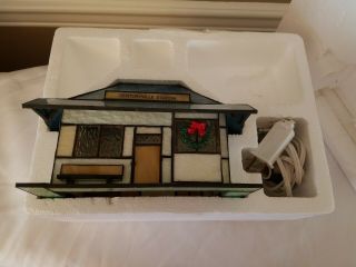 Century Classics Centuryville Stained Glass Train Station Collectible 7