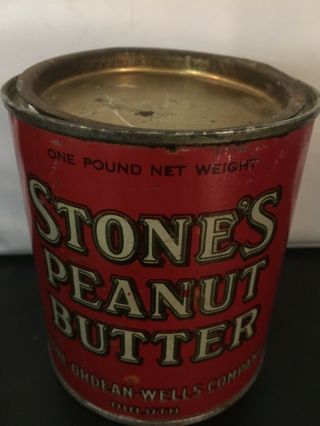 Vintage Stone’s Peanut Butter 1lb.  Tin