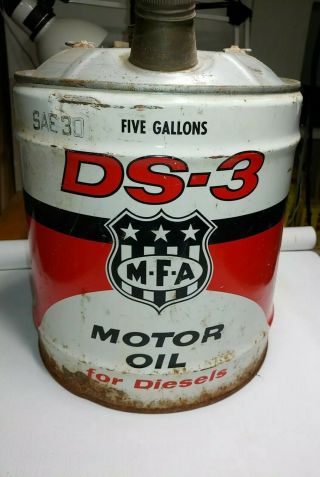 Graphics Vintage 5 Gallon Mfa Oil Company Can Sae3 For Diesels