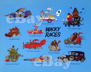 Rare Wacky Races Cartoon Tv Photo Hanna Barbera Studios Dastardly & Muttley
