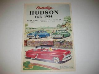 1954 Hudson Hornet,  Wasp & Jet Brochure