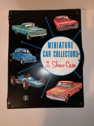 1966 Mattel 24 Car Miniature Car Collectors Case W Hot Wheels,  “matchbox” Lesney