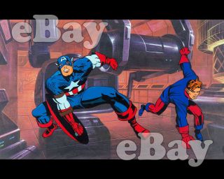 Rare Captain America Cartoon 8 X 10 Photo Marvel Comics Unsold Fox Series Pitch