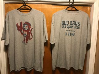 God Save The Queen City Charlotte Nc 2xl Monkey Astronaut Beer Colab T Shirt