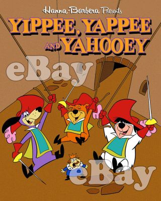 Rare Yippee Yappee & Yahooey Cartoon Color Tv Photo Hanna Barbera Studios