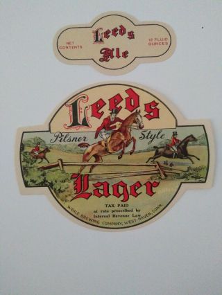 Ct - Irtp - Leeds Lager - 12oz - The Wehle Brg Co - West Haven - A6828