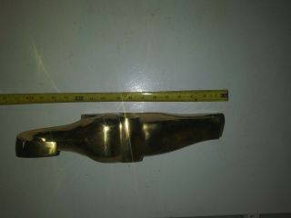 Rare Large Heavy Solid Brass Elephant 2
