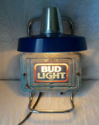 Vintage Bud Light Beer Sign Wall Lamp Bar Light Man Cave 582
