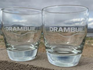 2 - Drambuie Liqueur Glasses Scotland Whisky