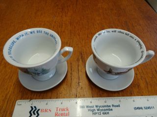 2 X Collectable Hendricks Gin Tea Cups & Saucers