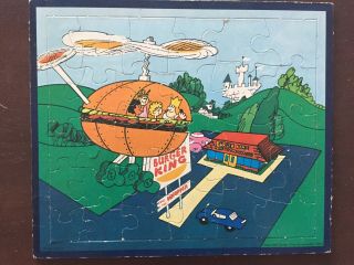 Vintage.  1973 Burger King “whopper Helicopter” Puzzle.  Fast Food Prize
