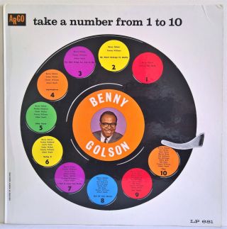 Benny Golson - Take A Number From 1 To 10 – Argo – Dg – Exc,