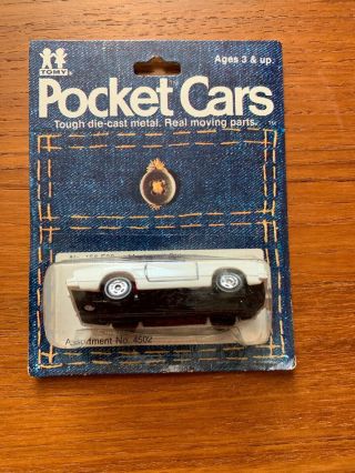 Vintage Tomy Pocket Cars No.  156 - F38 Mustang Ii Ghia Die - Cast Car