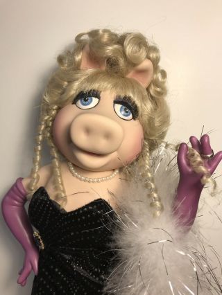 Miss Piggy Porcelain Doll Muppets Kermit Jim Henson Disney Wdcc Franklin