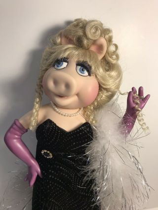 Miss Piggy Porcelain Doll Muppets Kermit Jim Henson Disney WDCC Franklin 2
