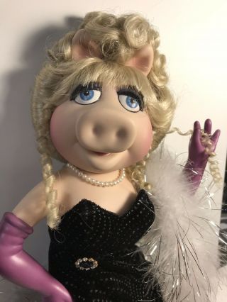 Miss Piggy Porcelain Doll Muppets Kermit Jim Henson Disney WDCC Franklin 5
