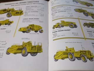 Caterpillar Full Line Construction Equipment Sales Brochure circa 1960 - 61 8