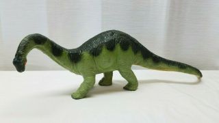 Vintage 1988 Safari Ltd The Carnegie Apatosaurus Dinosaur Green 17 " Toy 1980s