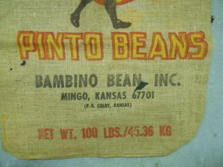 RARE Babe Ruth Louisville Slugger Era RARE Large Bambino Antique Pinto Bean Bag 3