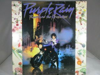 1984 Prince And The Revolution Purple Rain Lp W/poster Nm Cover Vg,