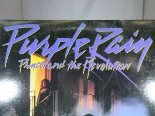 1984 PRINCE AND THE REVOLUTION PURPLE RAIN LP W/POSTER NM cover VG, 2