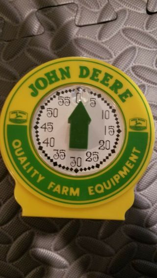 John Deere Kitchen Timer Yellow Green Nostalgia 3.  75 " Tall