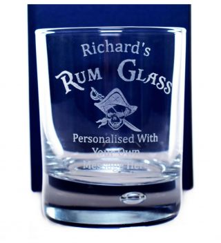 Engraved Rum Glass Tumbler Gift For Dad/daddy/grandad/30th/40th/50th/birthday
