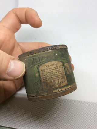 Jap - A - Lac Antique Tin - Mini Can Varnish Company - Late 1800 