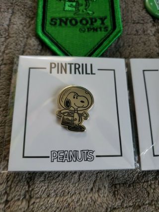 2019 SDCC Exclusive Peanuts Bundle 3 Pintrill Snoopy Pin set,  Patch,  Lanyard 5