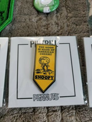 2019 SDCC Exclusive Peanuts Bundle 3 Pintrill Snoopy Pin set,  Patch,  Lanyard 6