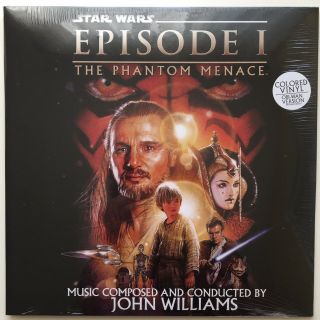 Star Wars Episode I “the Phantom Menace” Blue Vinyl Lp Obi - Wan