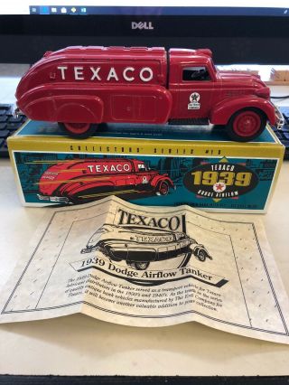 1939 Dodge Airflow Texaco Truck Die Cast Coin Bank Ertl (1993) 10 In Series