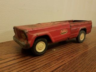 Vintage 1960s Tonka Toys Mini Red Jeep Pickup Truck Mound,  Mn Restore.