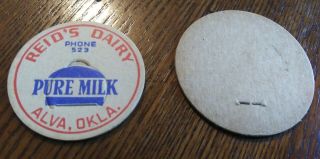 Vintage Milk Bottle Cap Reid 
