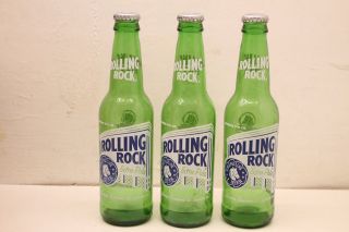 Vintage Rolling Rock Extra Pale Glass Bottle W/cap (12oz.  Empty - Latrobe Pa. )