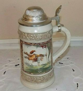 Gerz Beer Stein Germany Gary Patterson Golf Theme Humor